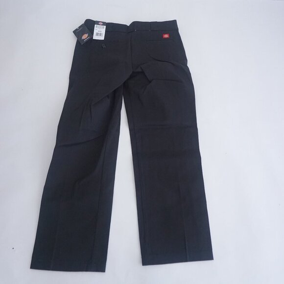 Dickies Black 744 Low Rise Straight Leg Wrinkle Resistant Work Pants Size 10R - Picture 2 of 13